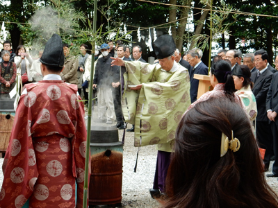 不乗森神社 湯立神事