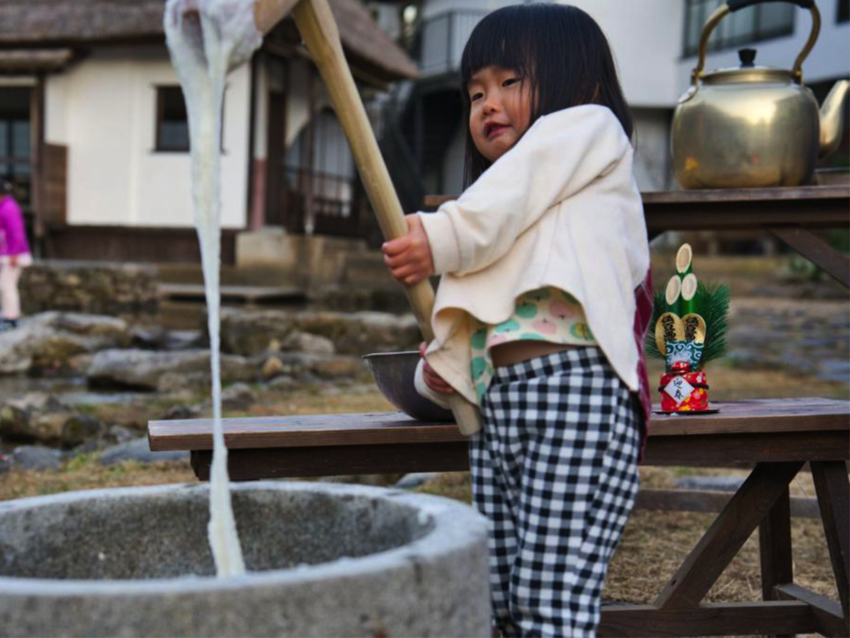 ウッドデザインパーク　2024新春餅つき祭り