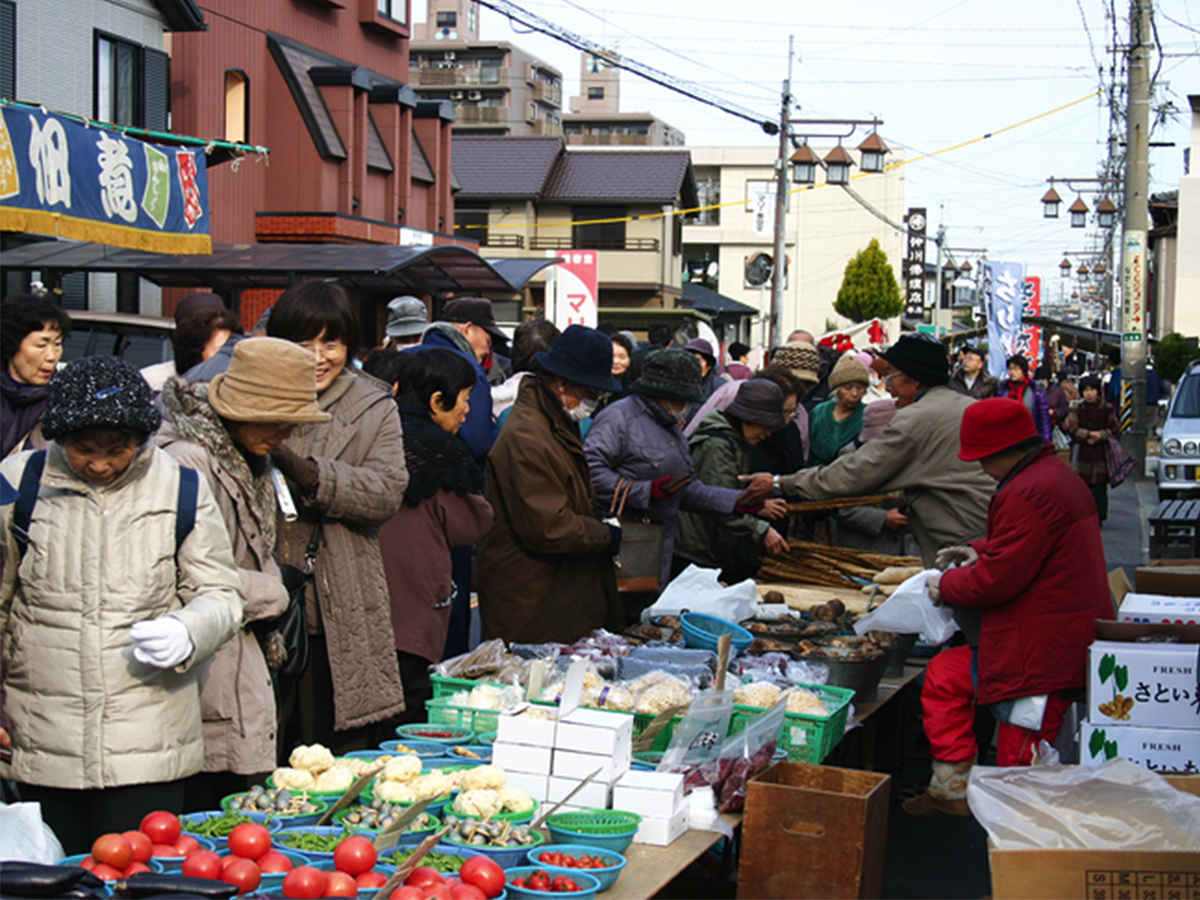 愛知県知立市弘法山遍照院で毎月開催される弘法の命日