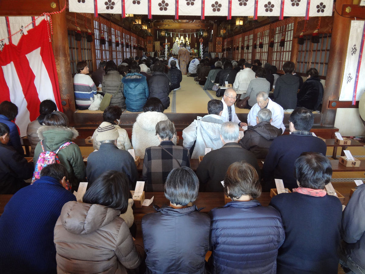 岡崎天満宮　節分祭（豆まき）