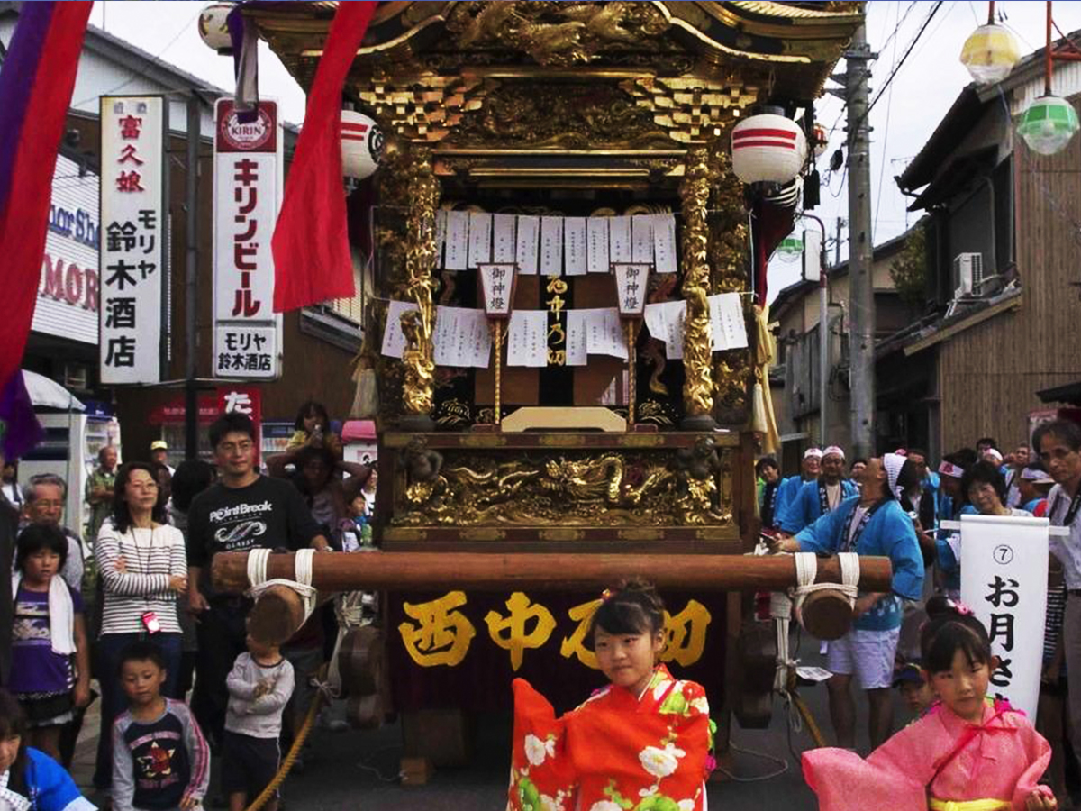 祭礼山車（矢作神社秋の大祭）