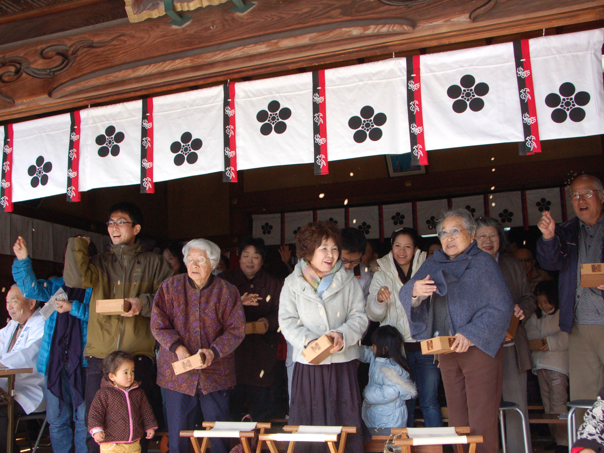 岡崎天満宮　節分祭（豆まき）