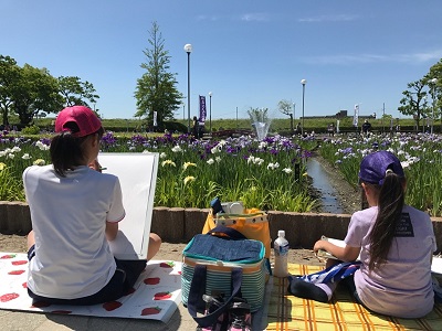 花しょうぶまつり写生大会