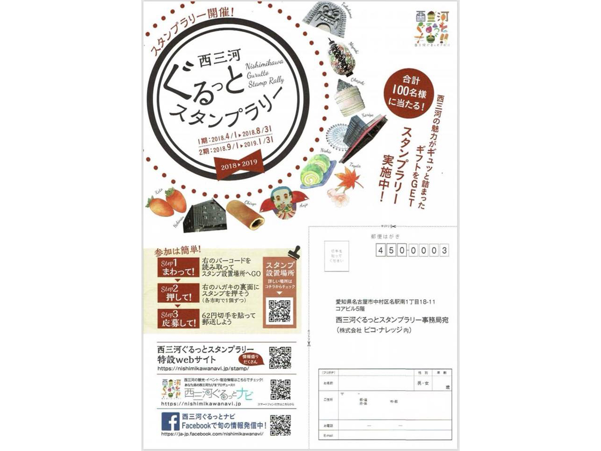 西三河ぐるっとスタンプラリー