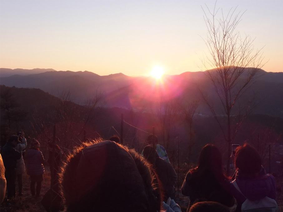 おおだの森で初日の出を見よう